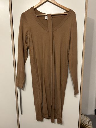 Robe beige manche longue taille XS