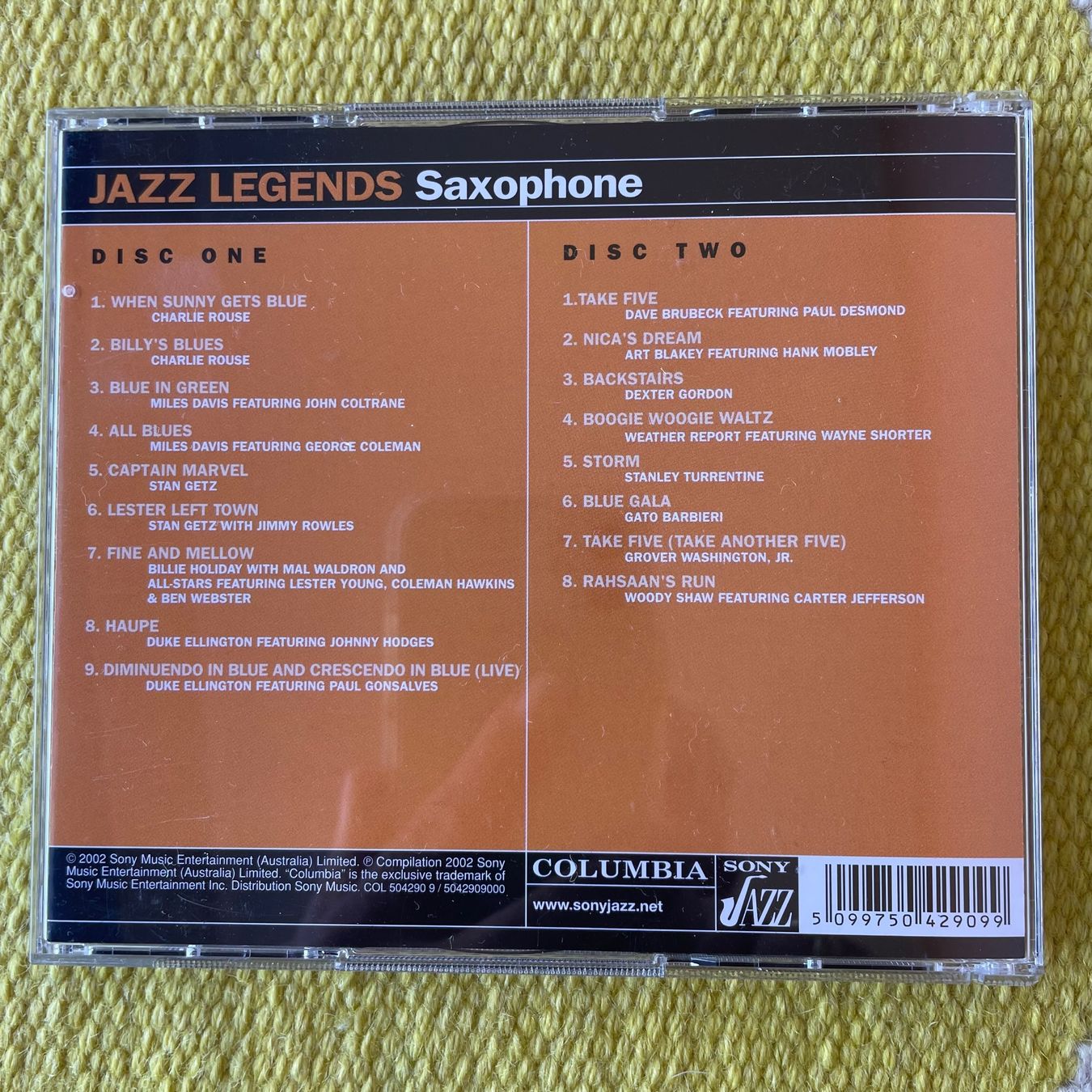 CD: JAZZ LEGENDS-2CD SAXOPHONE – Usato da Rorschacherberg venduto da CD-Roli 1