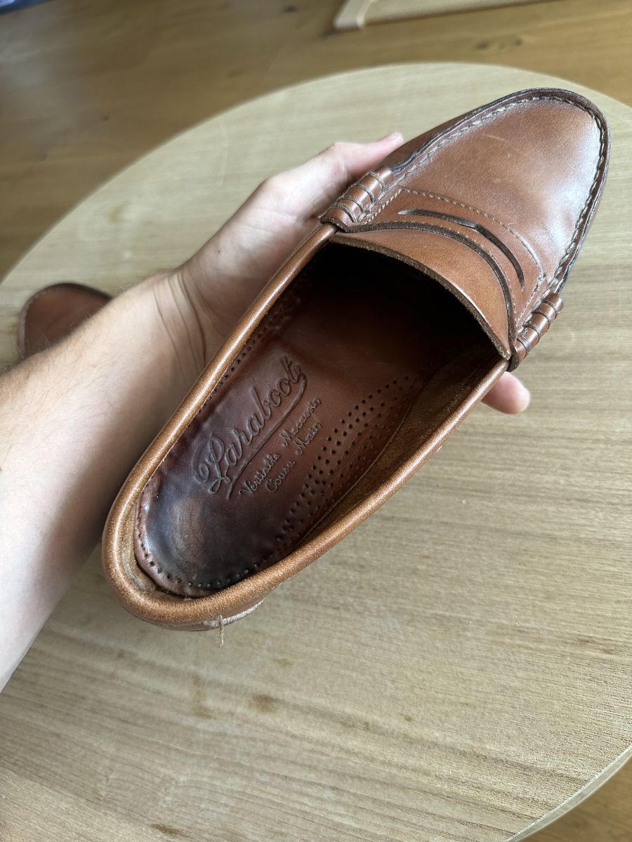 Paraboot Herrenschuhe: Paraboot Coraux Penny Loafer cognacbraun – Gebraucht aus Oberegg von Nico6839 4
