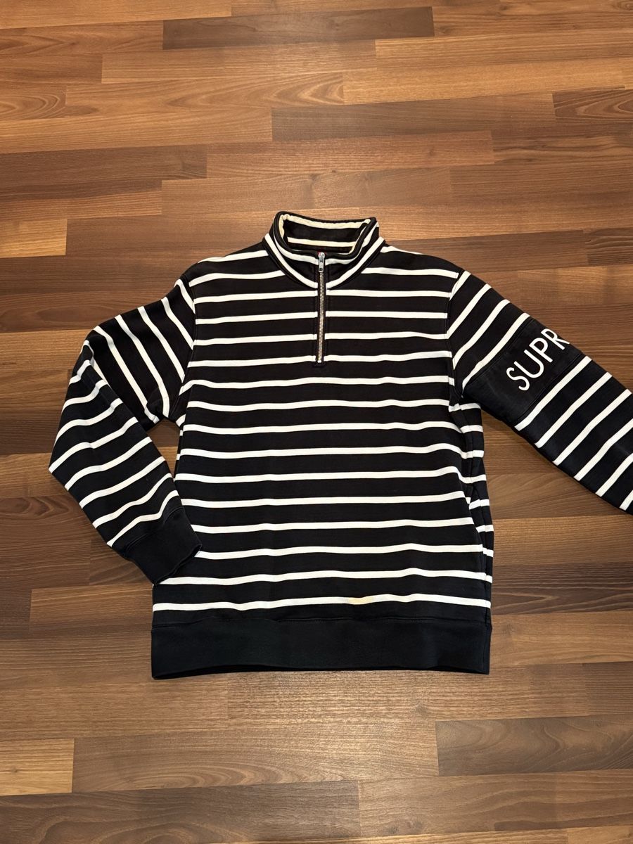 Pullover & Sweatshirts: Supreme Streifen Quarter-Zip Pullover, ab CHF 1.-  – Gebraucht aus Gränichen von lixil
