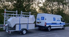 Treppenturm fahrgerüst Rollgerüst 8.2m + Anhänger NEU!!