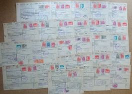 Lot + 25 Stück Belege, hohe Frankaturen!