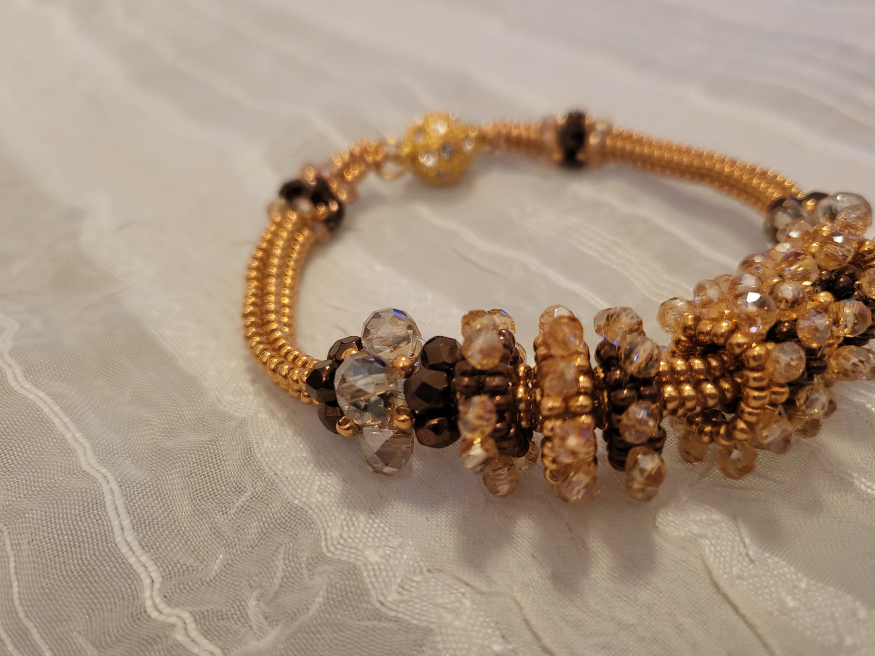 Bracciali & Braccialetti: Wunderschöne Armkette aus glasperlen – Nuovo e nell'imballaggio originale da Dietikon venduto da Eleda 1