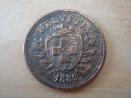 (B3) 1 rappen 1889