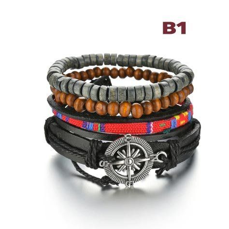 Bracciali & Braccialetti: Herren Leder Armband – Nuovo e nell'imballaggio originale da Liestal venduto da OMAROSHOP