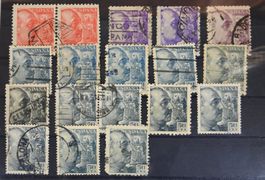 Spanien Briefmarken-Lot – Franco Dauerserie