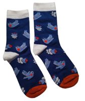 Socken Krokodil / Crocodile / Blumen / Flowers