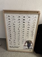Original STOTT PILATES Anatomie Poster mit Holzrahmen