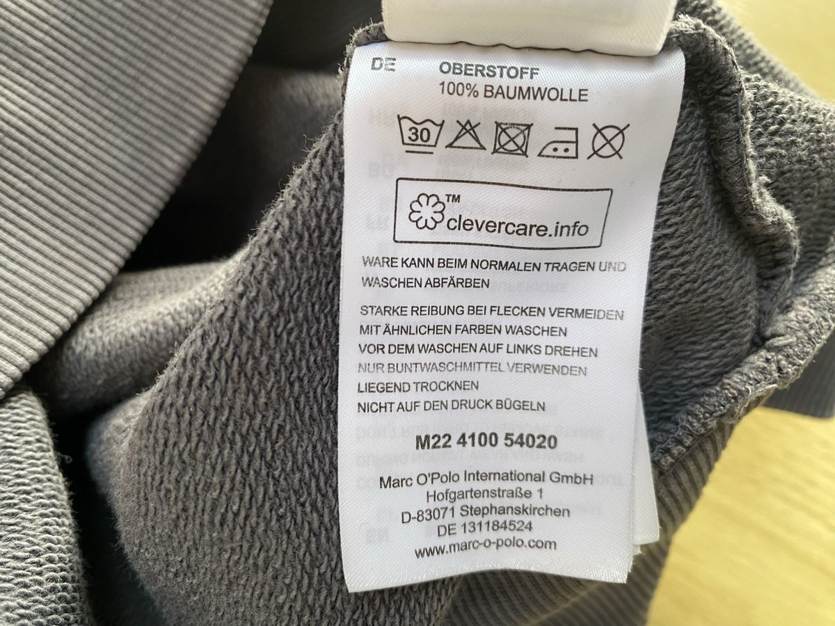 Maglioni & Felpe: Marc O'Polo Pullover Baumwolle Gr M Anthrazit – Usato da Buochs venduto da H16 5