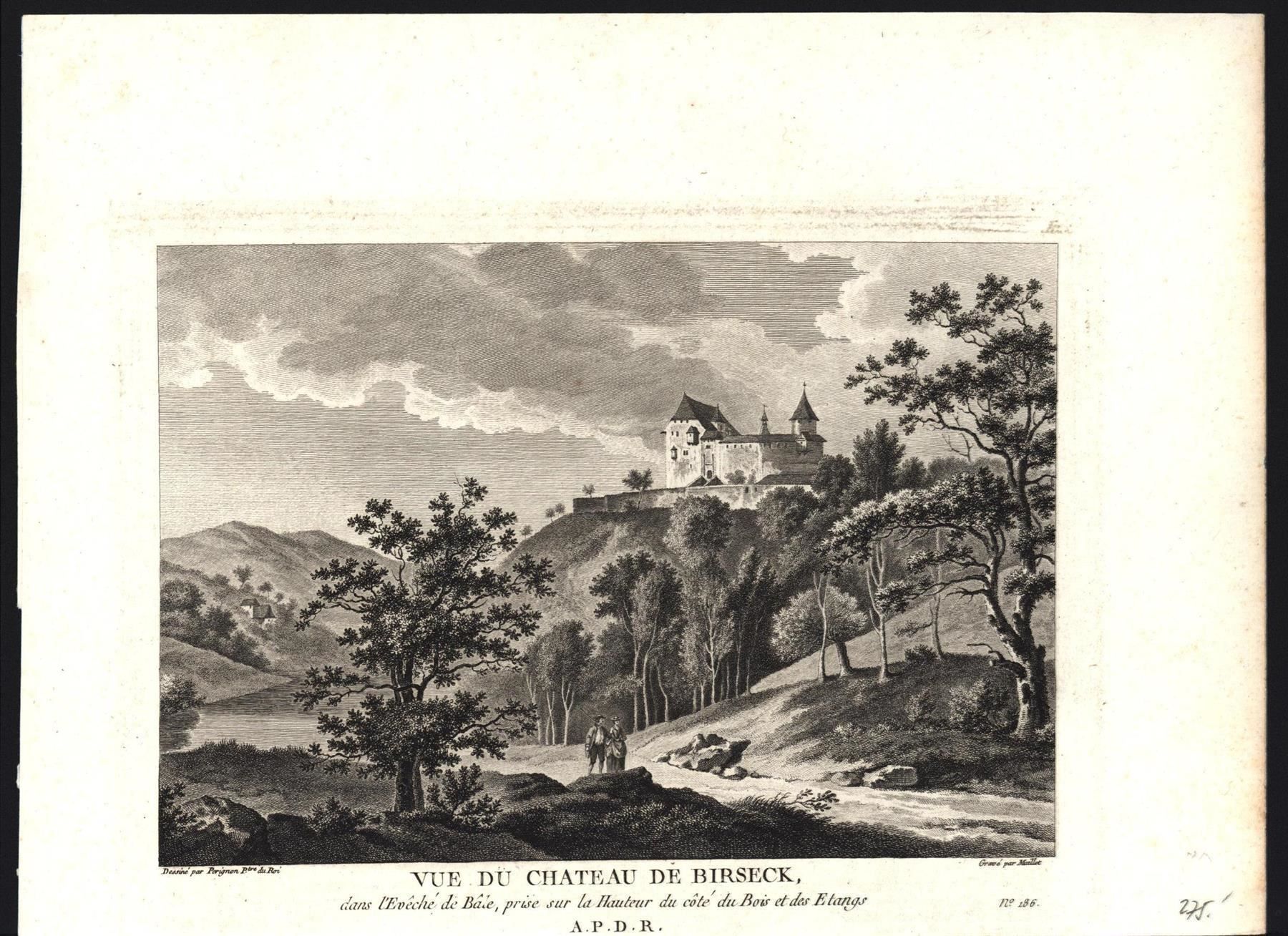 Gravures: Birseck Originalkupferstich 1780 – D'occasion à Rafz par Helvet32