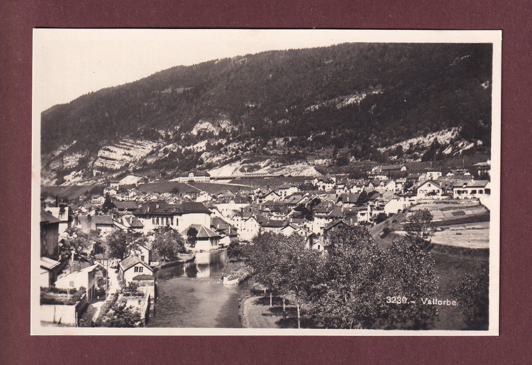 Ansichtskarten: VALLORBE - Vue partielle – Gebraucht aus Pully von nicecards