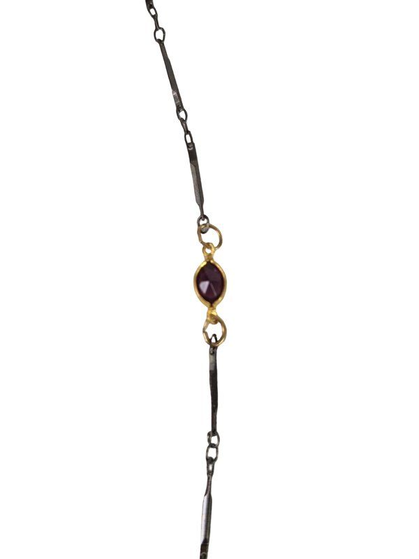 Catenine: Brillenkette mit violetten Steinen – Usato da Wangen b. Olten venduto da Restwert_Wangen 3