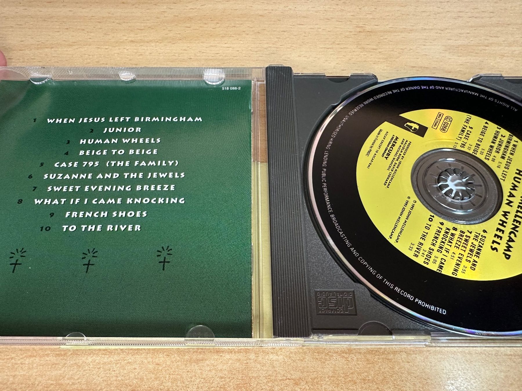 CD: M4 John Mellencamp – Human Wheels – Usato da Rikon im Tösstal venduto da Alpenmutz 2