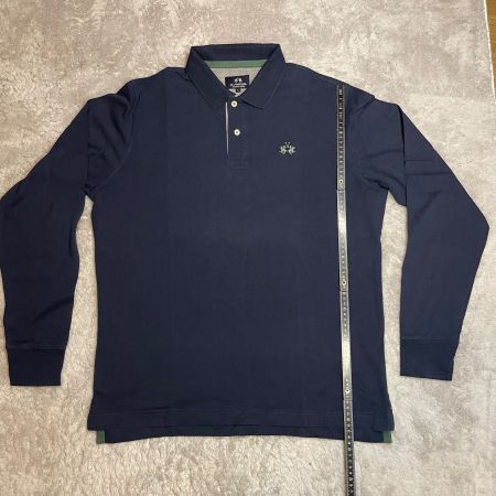 La Martina Buenos Aires Polo Langarm Navy Gr. L Herren