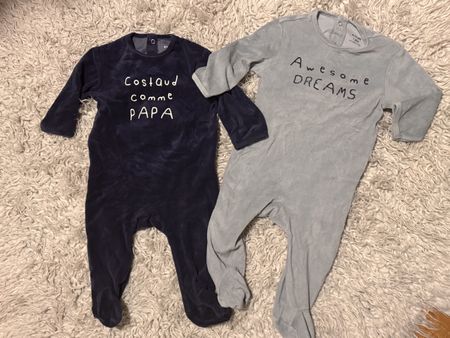 Lot de 2 pyjamas chauds bébé (12 mois) - parfait hiver
