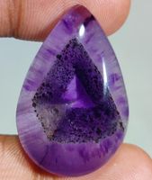 Cabochon L-8609 – Trapiche Strahlen Amethyst 35X23X7mm 42 Ka