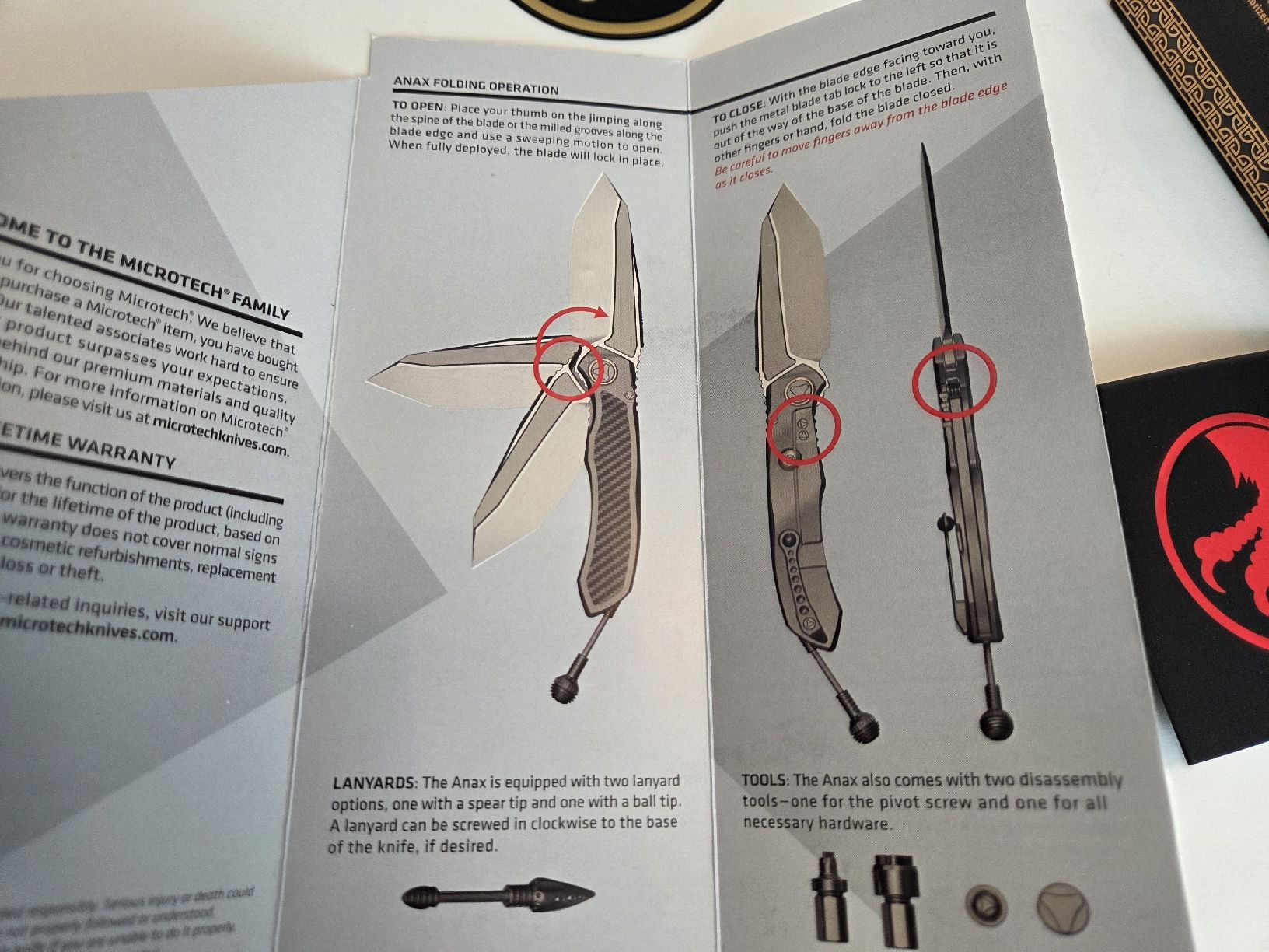 Zubehör: Messer von MICROTECH – Neu (gemäss Beschreibung) aus St. Margarethen TG von Widmer33 4