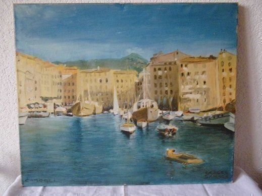 Dipinti: CAMOGLI Italien Hafenansicht – Usato da Senèdes venduto da Mutzli52