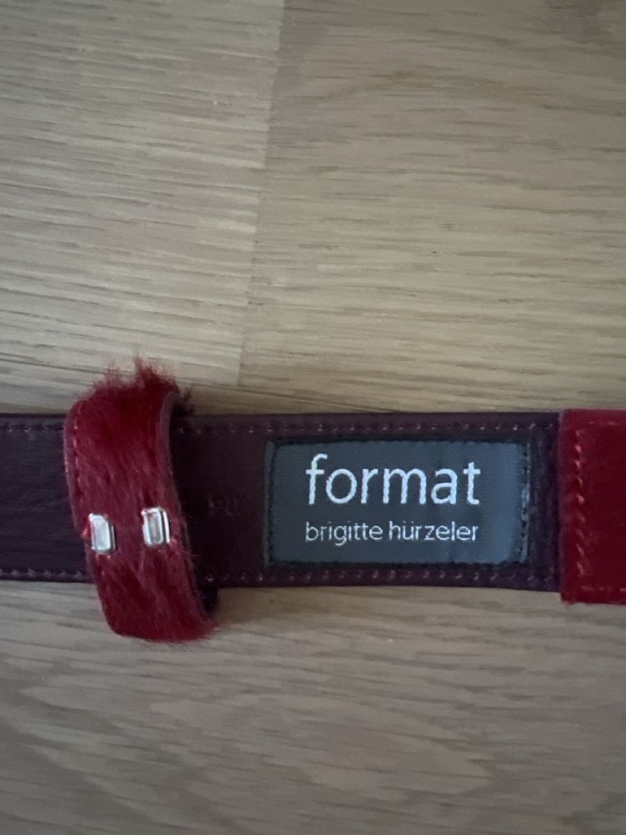 Gürtel: Format Brigitte Hurzeler Leder-Gürtel Rot Grösse 85cm – Gebraucht aus Urtenen-Schönbühl von sab_w22t 3
