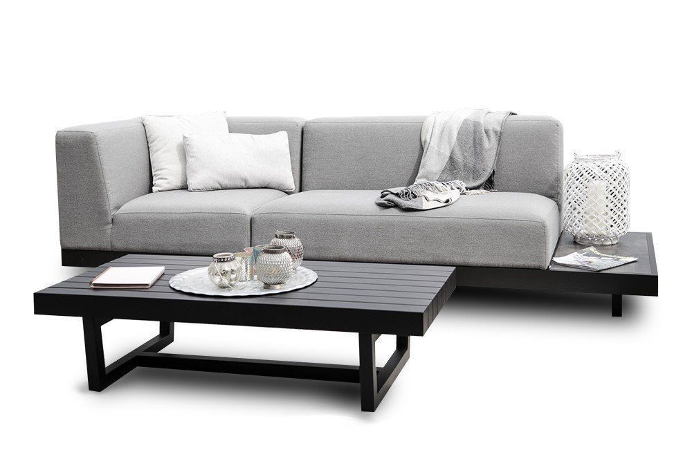 Divani: Gartensofa Outdoor Stoff Sunbrella grau – Nuovo e nell'imballaggio originale da Bern venduto da rattan-lounge