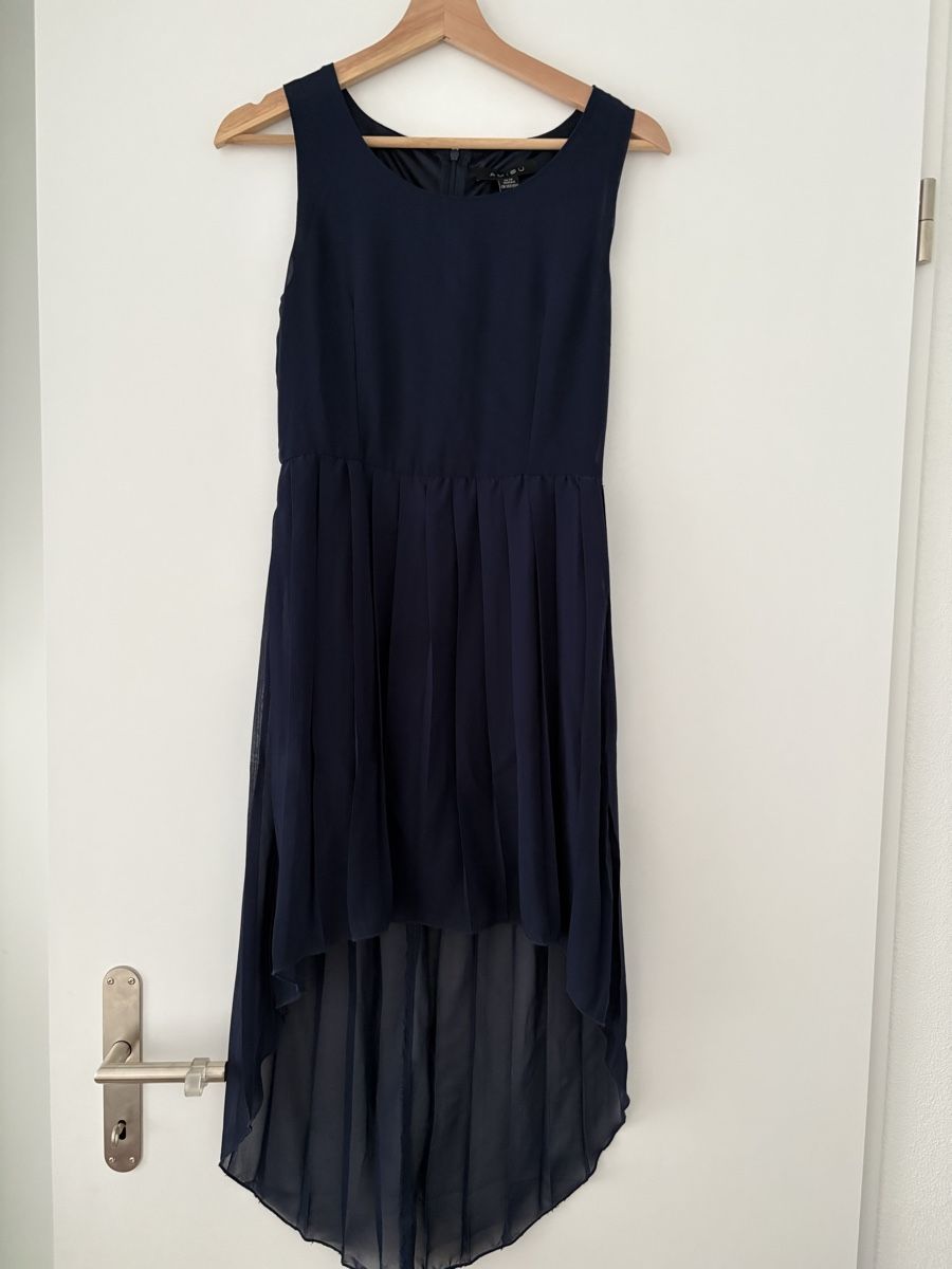 Vestiti: Elegantes AMISU Kleid Gr. 34 Dunkelblau – Usato da Schindellegi venduto da mazi9