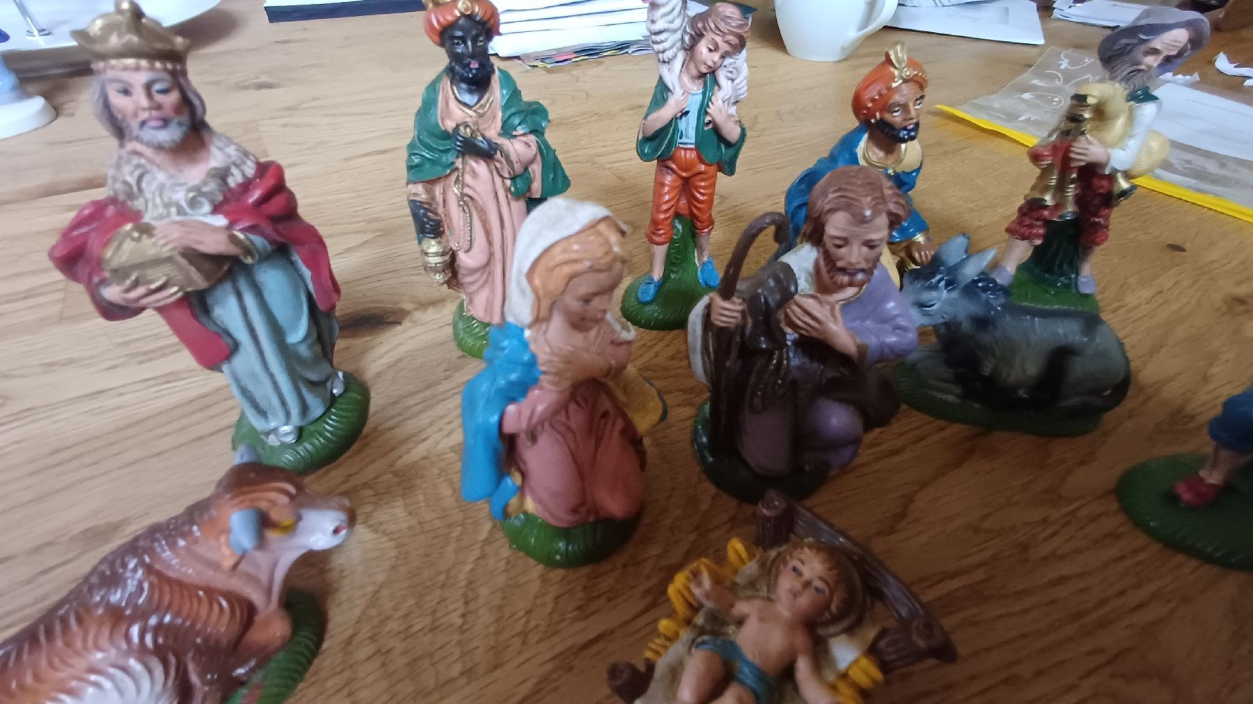 Figuren: Schöne alte  Krippenfiguren  Itali – Gebraucht aus Flawil von Naphtali