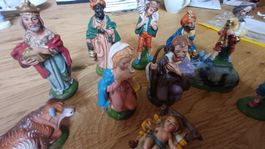 Schöne alte  Krippenfiguren  Itali
