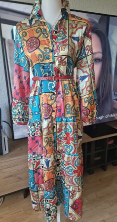 Summer Dress, Maxi, Patterned, Size M, Summer Vibes☀️