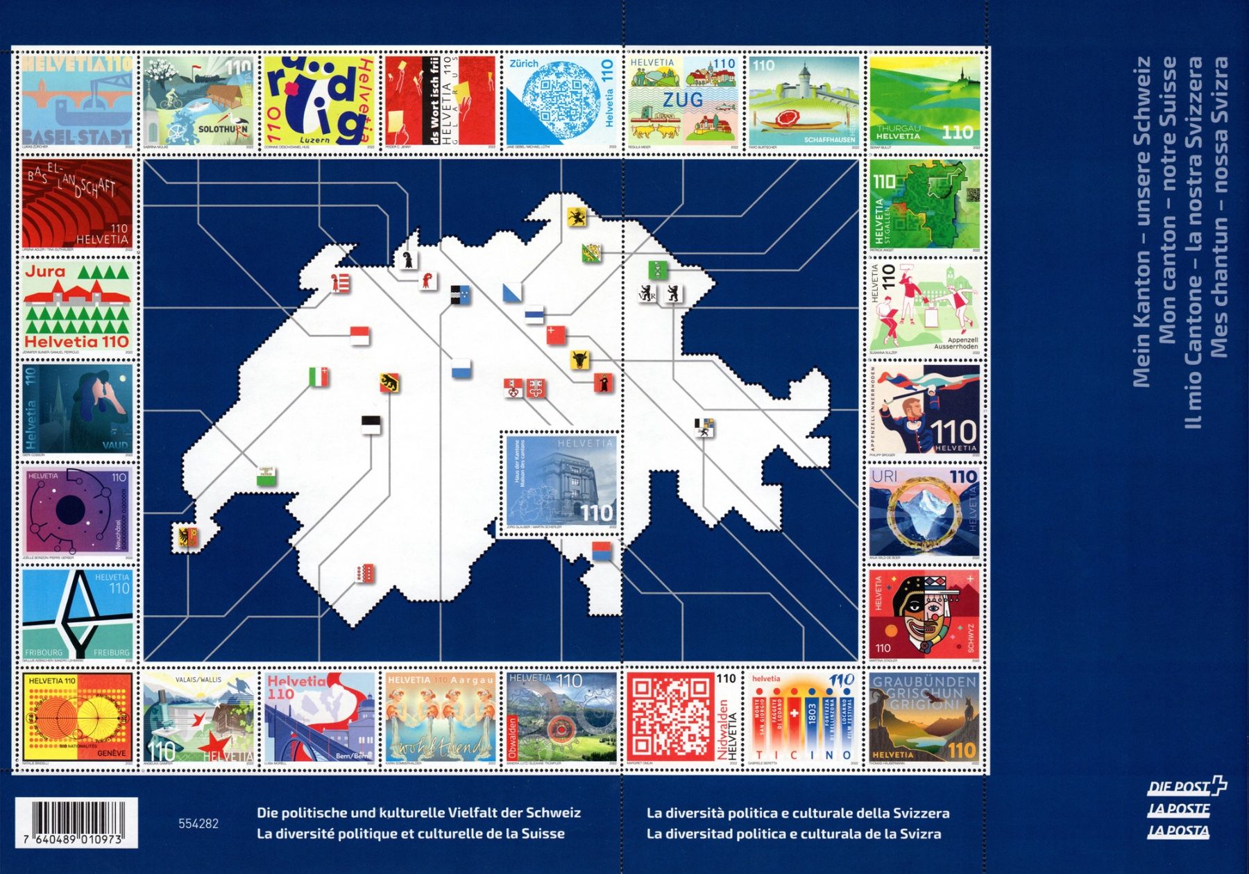 Alle Briefmarken: Sonderbogen Mein Kanton - unsere Schweiz** – Neu (gemäss Beschreibung) aus Dottikon von haeusibuh5