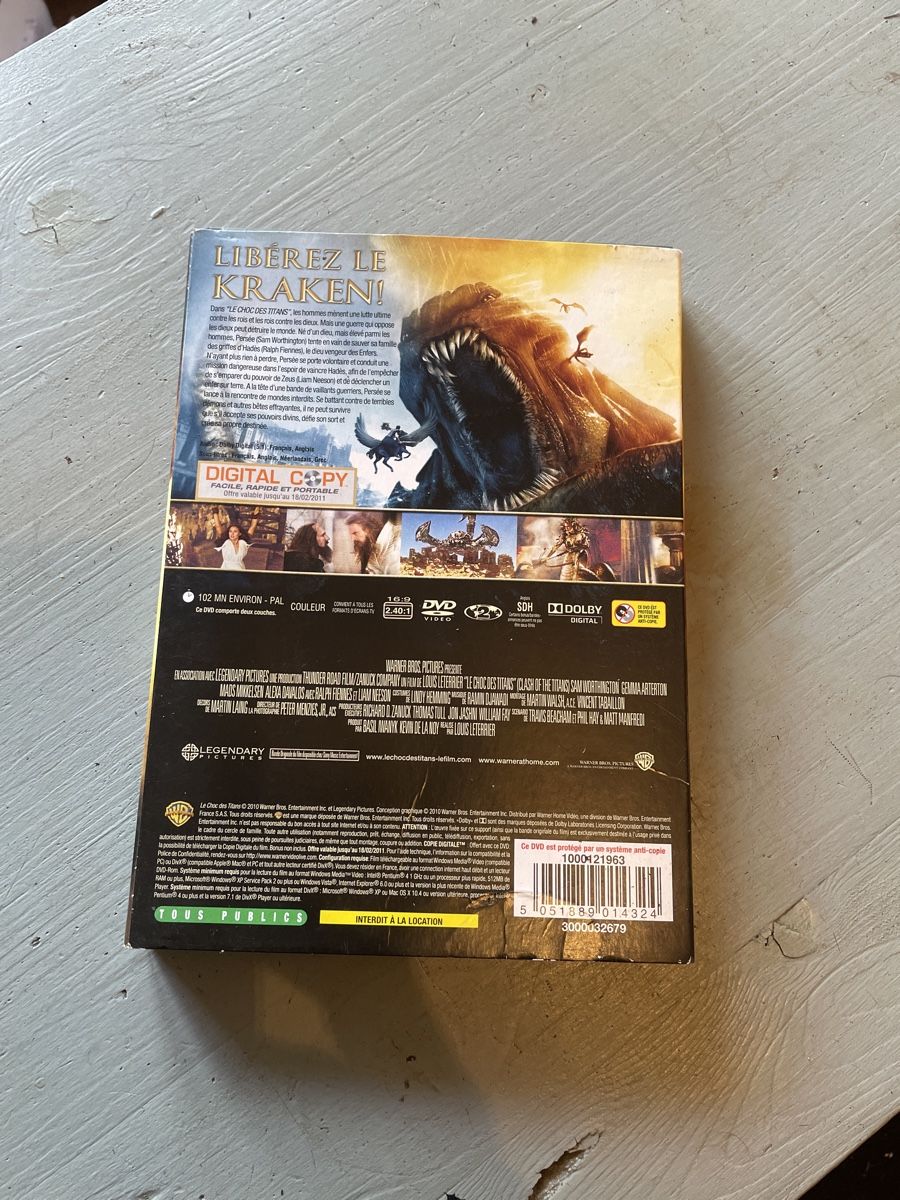 Tous les DVDs: DVD le choc des titans  – D'occasion à moudon par faucheur2 1