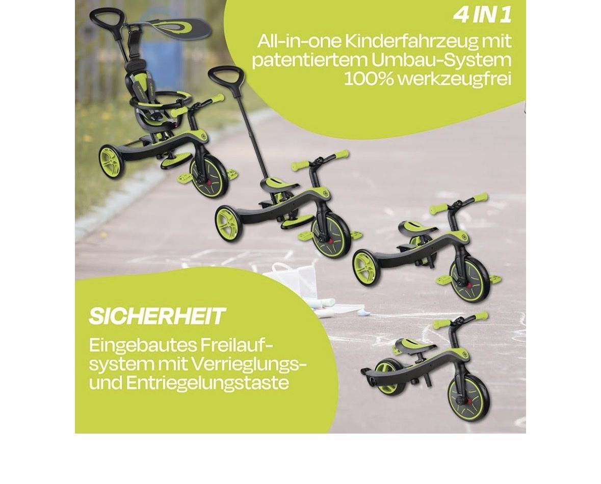 Globber Veicoli per bambini: Kinder Dreirad 4-in-1 – Usato da Liestal venduto da Efri33 1