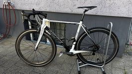 Rennvelo Hilite aus Carbon mit viel Zubehör