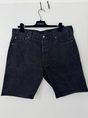 Levi's 501 Shorts Schwarz Grösse W36 Oryginal