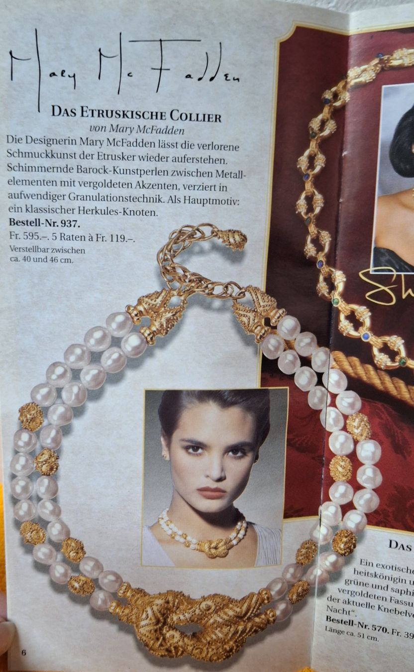 Catenine: Neu: das etruskische Collier Mary McFadden "Franklin Mint" – Nuovo (secondo la descrizione) da Muri AG venduto da Edlerweiss 9