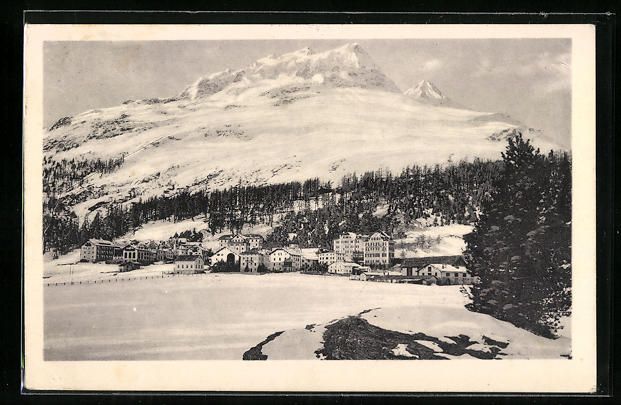 Ansichtskarten: AK Campfer, Ortsansicht im Winter, 1926 – Gebraucht aus Berlin von bartko-reher