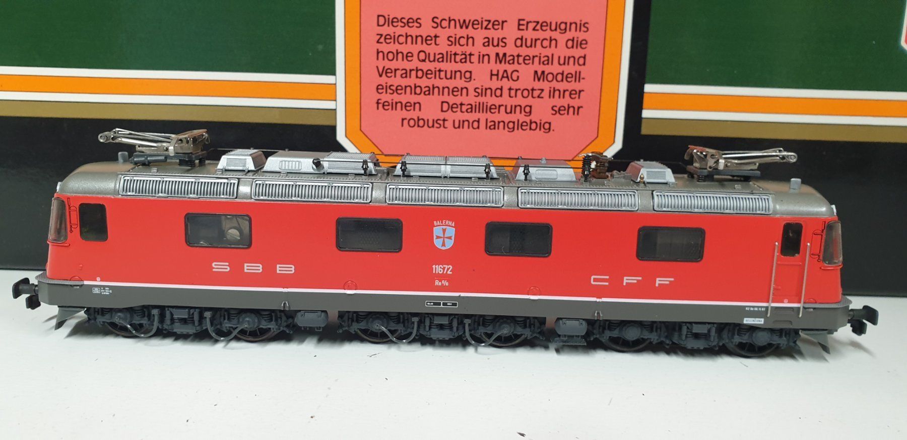 Hag Trains électriques: Hag SBB Re6/6 Balerna H0/AC Nr. 207 – Neuf (Voir description) à Neuenhof par ludovicco 2