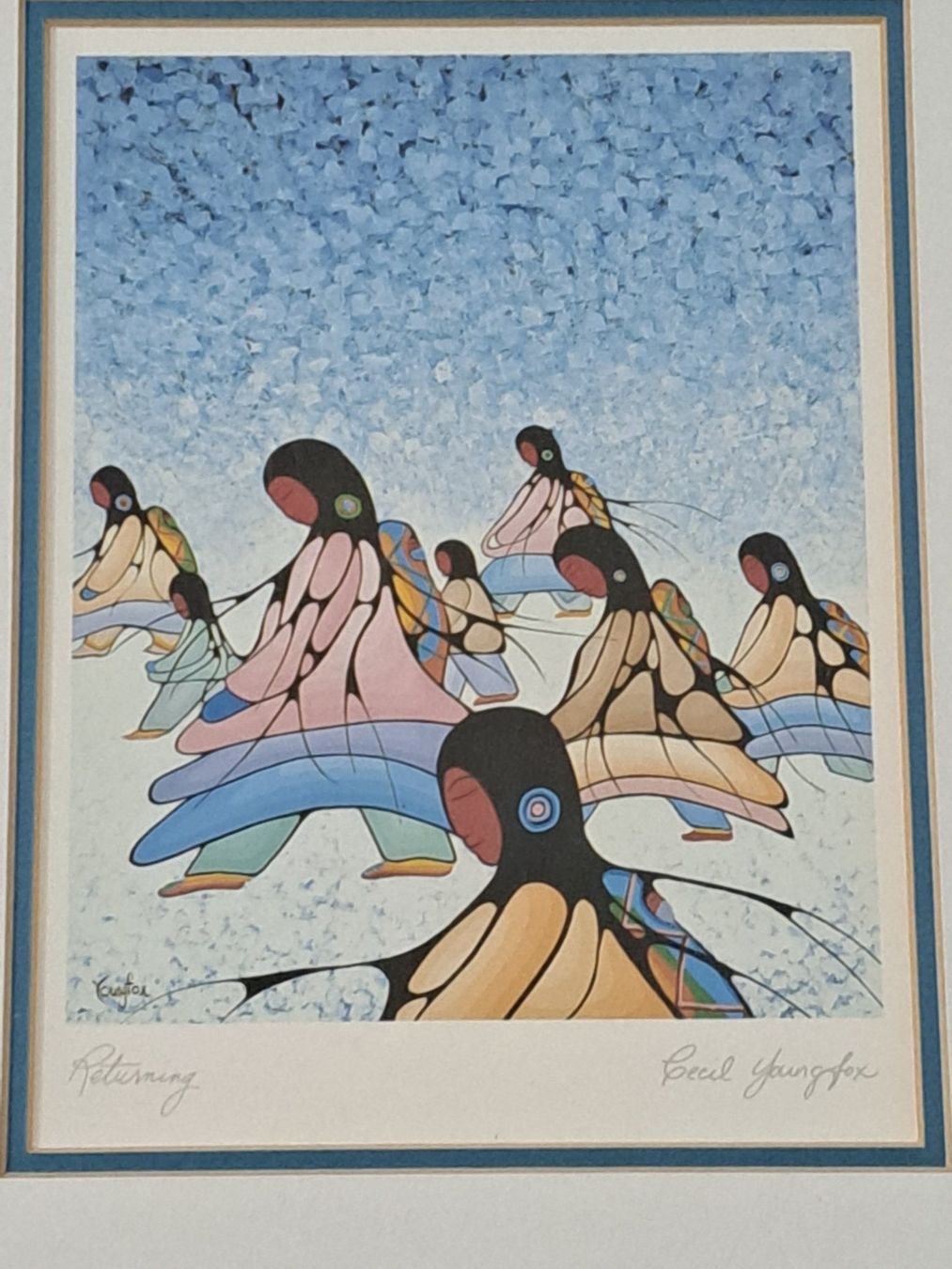 Grafiken & Lithographien: Returning Kanada Indianer Cecil YoungFox Signiert – Gebraucht aus Birsfelden von oleros 2