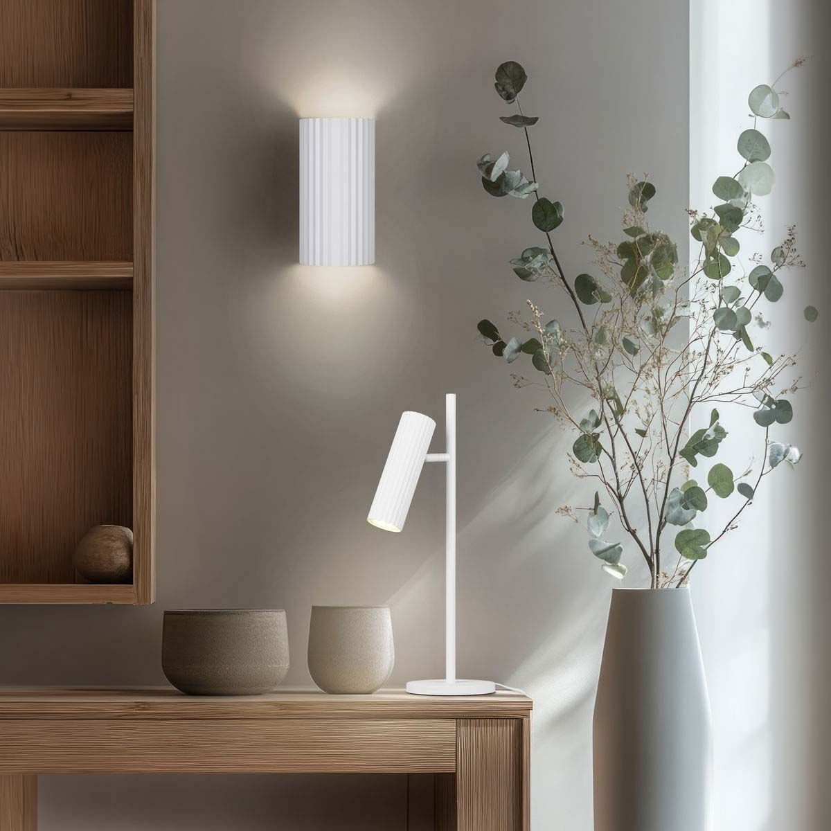 Lampade: Wandleuchte, Weiss, 18 cm Höhe – Nuovo (secondo la descrizione) da Kreuzlingen venduto da Smart-Light 1