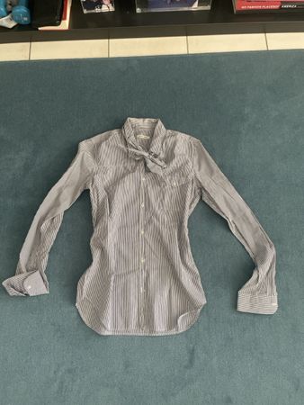Camicia Golden Goose a righe con fiocco taglia S