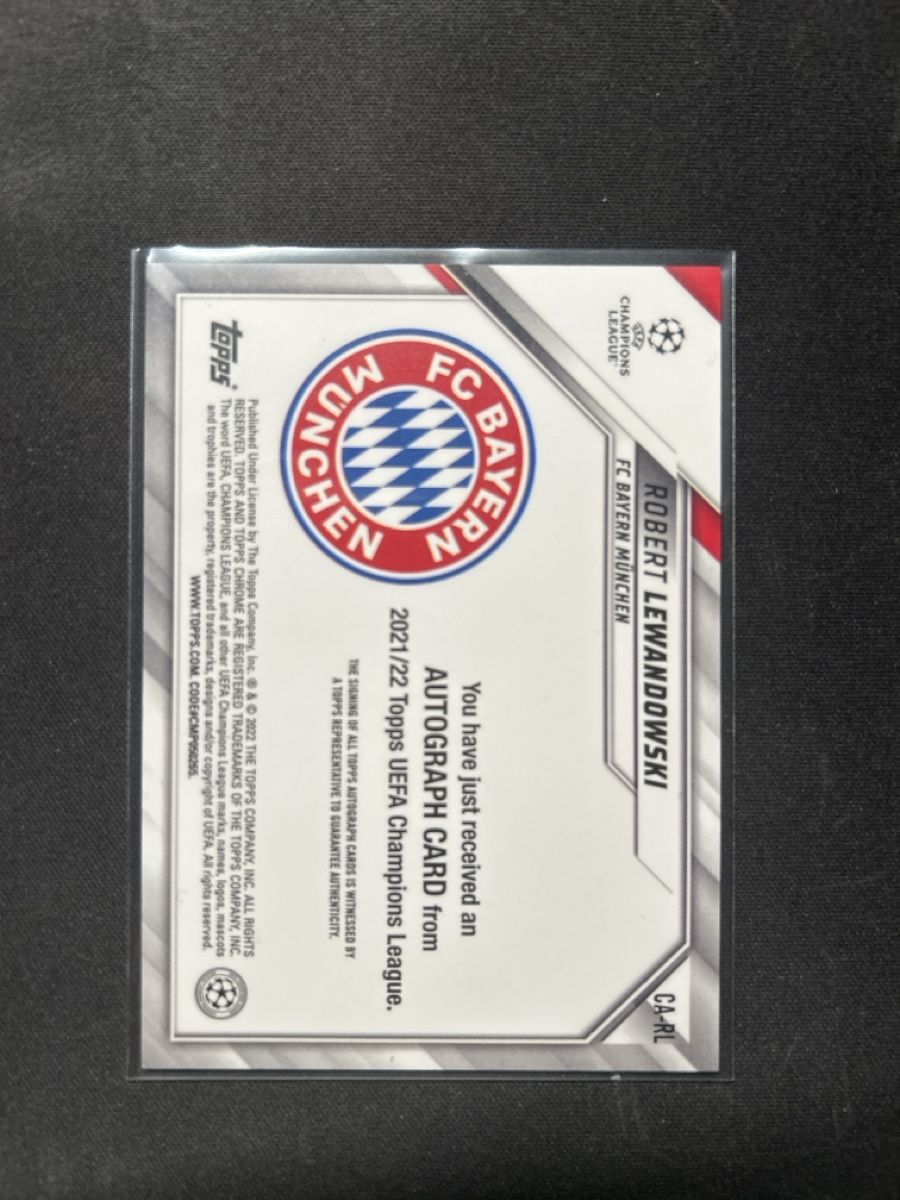 Topps Carte collezionabili: Topps chrome Lewandowski orange Lava auto – Usato da Greppen venduto da hcv_cc2r 1