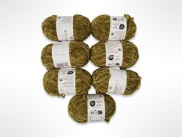 RICO DESIGN flauschiges Garn Oliv 7 Stk.