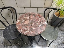 Bistroset Tisch mit 2 Stühlen