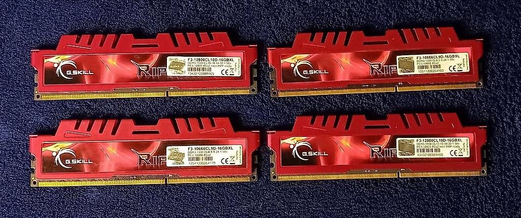 Memoria / RAM: G.Skill RipjawsX DDR3 4x8GB – Usato da Reinach BL venduto da GamixX 2