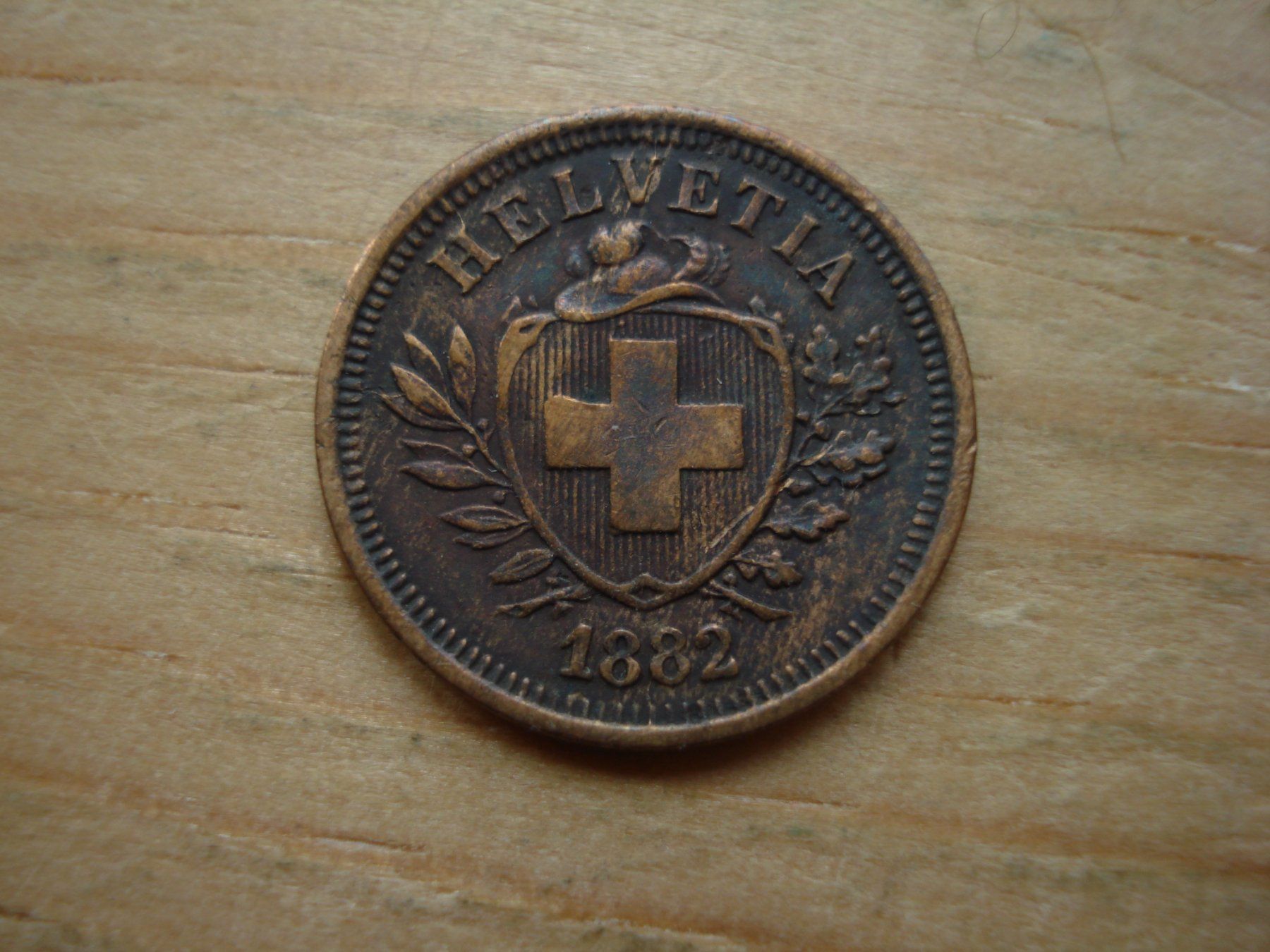 Tutti le monete: (B) 1 Rappen 1882 – Usato da Erlach venduto da Net-Coins