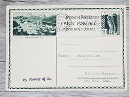 CL04 Carte Postale + Timbre Suisse 1930