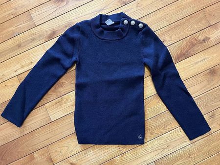 Petit Bateau Pulli Wolle 1x getragen 128