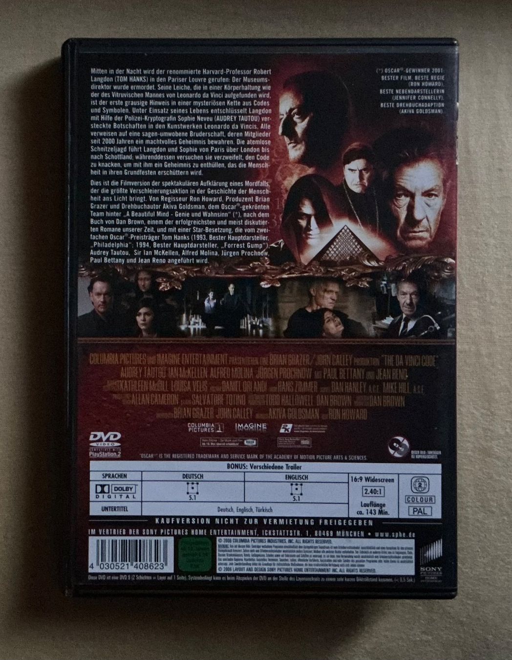 Tutti i DVDs: DVD The Da Vinci Code Sakrileg / Tom Hanks / 2006 / Thriller – Usato da Stettlen venduto da togram4 1