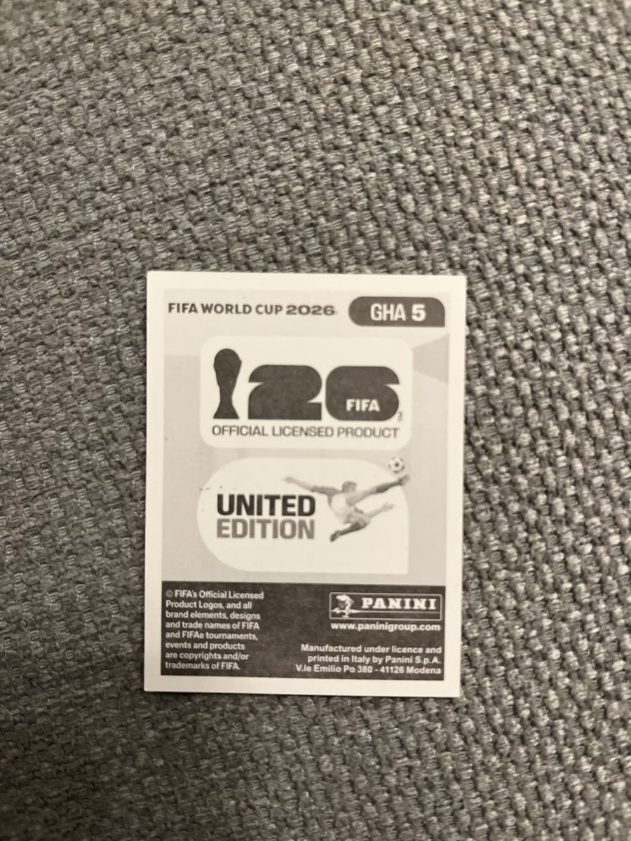 Panini Carte collezionabili: Panini WM Sticker GHA5 Alidu Seidu – Nuovo (secondo la descrizione) da Stäfa venduto da greety1981 1