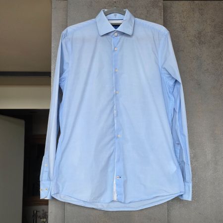 🐸 JOOP HERRENHEMD 39 HELLBLAU 100% BAUMWOLLE