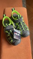 FILA Kinder Trekkingsandalen Schwarz/Grün Gr. 26 neu